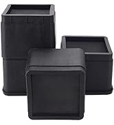 BTSD-home Adjustable Bed Risers 3 or 6 Inch - Heavy Duty Furniture Lifter Set of 4, Supports 2,20...