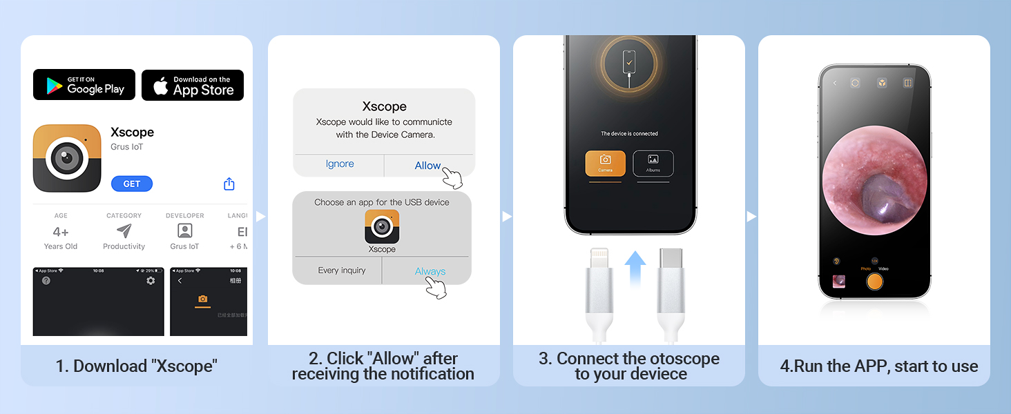 Otoscope with Light