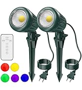 BYQY Halloween Spotlights Outdoor,120V Plug-in Christmas Spot Lights with Timer Remote Control,60...
