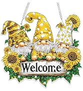 Bowetile Hanging Diamond Art Gnomes Kits for Adults Beginners, 5D Special Shape Diamond Painting ...