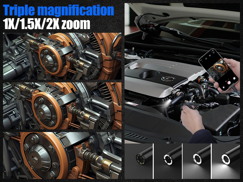 wireless endoscope camera with light