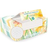 Beauntangly Disposable Face Towel, XL Facial Towelettes Soft Thick Absorbent, Lint-Free Biodegrad...