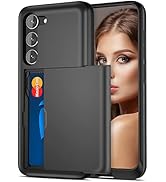 Jiunai Samsung S23 Case, Galaxy S23 Case Wallet Cover Credit Card IDs Cash Holder Shell Sliding P...
