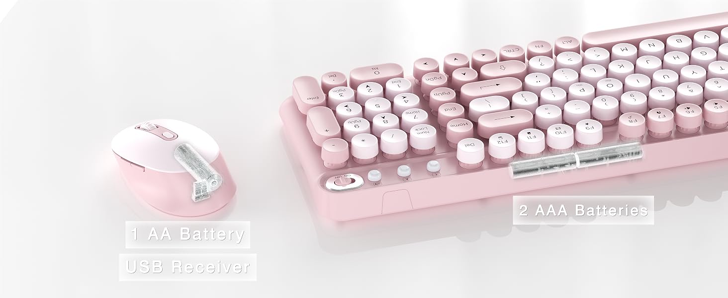 Wireless Keyboard and Mouse Combo