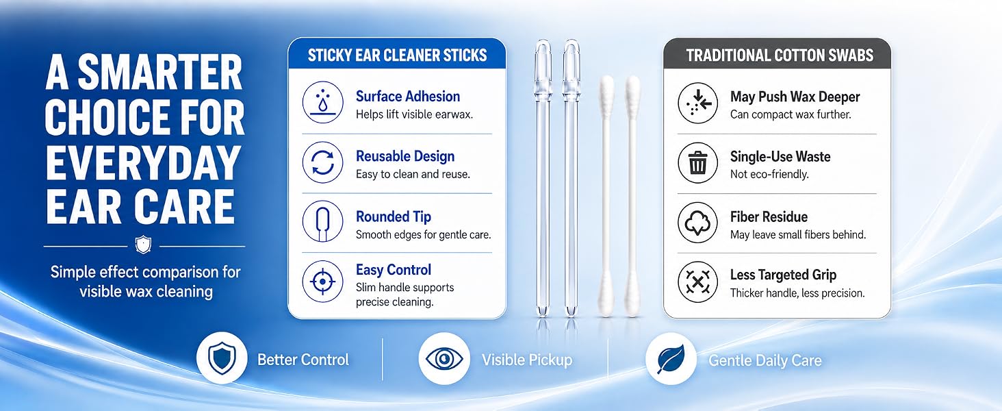 sticky ear cleaner sticks