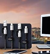 NEGENTTREN 2 in 1 USB C to C Cable 60W (6.6FT, 2Pack), 5A Fast Charging Type A to C Charger Cord ...