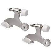 KOVOSCH 2 Pack Hinge Pin Door Stopper Brushed Satin Nickel - Adjustable Heavy Duty Hinge Pin Door...