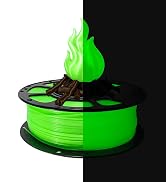 iBOSS 3D PLA Plus Printer Filament, 1.75mm Glow in The Dark Green PLA+ Filament for 3D Printing, ...