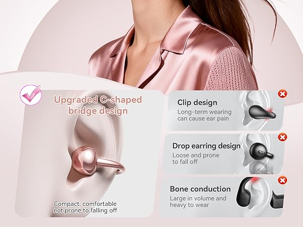 open ear headphones wireless bluetooth