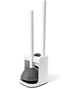 IVYROLL Toilet Brush and Plunger Set Hidden, S-Shaped Toilet Brush Plunger Combo, Perfect for Hom...