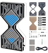 PEMENOL DIY Hourglass Soldering Project Kit, 1–99 Min Countdown Timer Soldering Practice Kit, wit...