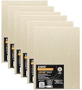 Exerz 24x30cm Canvas Panels Linen - 3mm 280gsm 100% Linen Artist Canvas Board/Triple Primed/Acid ...
