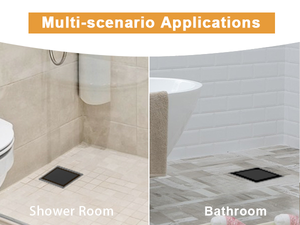 matte black shower drain cover