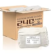 MIG4U String Knit Gloves Safety Work Gloves (Large, Standard 240 Pairs)
