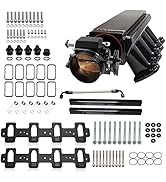 TEMSONE 92MM LS Intake Manifold Kit with Throttle Body & Throttle Position Sensor TPS IAC Fuel Ra...