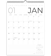 Wall Calendar 2026, 12 Months, 17" x 12" Large Wall Calendar with Hanger, Thick Paper and Spiral ...