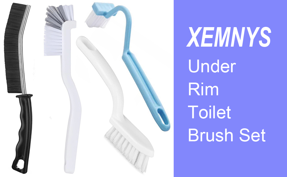 Grout Tile Brush, Under Rim Toilet Brush, Crevice Cleaning Brush, Gap Cleaner Tool