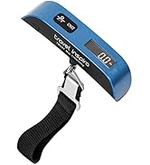 travel inspira Digital Luggage Scale – Portable Hanging Suitcase Weight Scale for Travel, 110 lb ...