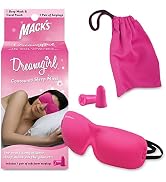 Mack’s Dreamgirl Contoured Sleep Mask – Pink, Comfortable, Adjustable, 2 Strap Eye Mask with Mack...