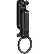 KeyUnity KM00 Titanium Belt Loop Keychain Clip Double Side Quick Release Key Holder with Detachab...
