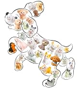 ZHUOAOO 30 Pcs Mini Resin Dog Figurines - Realistic Miniature Dog Statues for Home Decor, Fairy G...