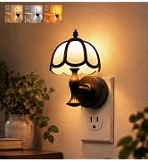L LOHAS LED Night Lights Plug into Wall, Flower Shade Lamp-style Nightlight | Bright Night Light,...