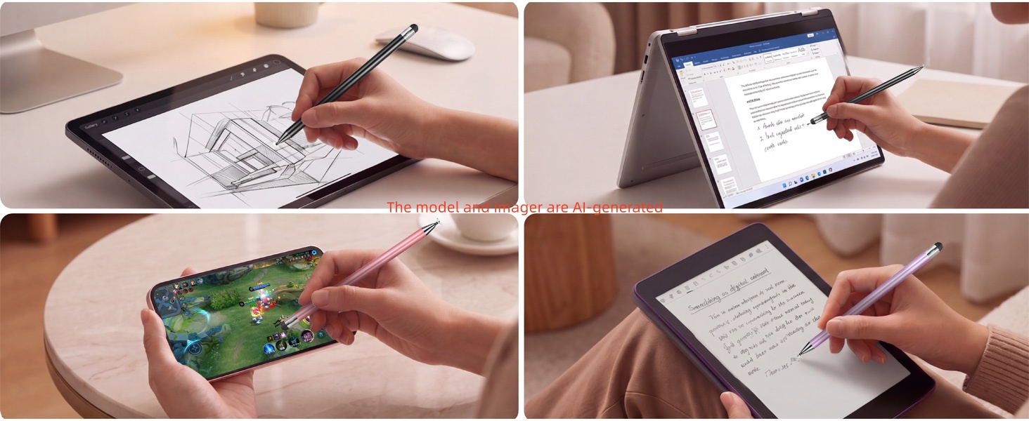 Compatible with Smartphone and Tablets All Touch Screens