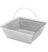 Leyso Stainless Steel Floor Sink Drop-in Basket Strainer Sink Drain Cover 8-1/2" x 8-1/2” x 3-1/8...
