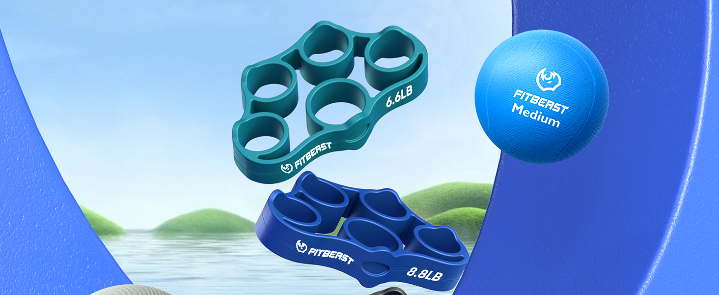 Stress Ball and Grip Strength Trainer Kit