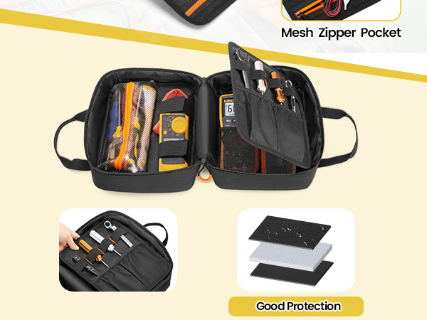 Travel Case Bag for Digital Multimeter, Clamp Meter and More
