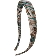 LAYONGMOLI Acetate Hairbands for Women - Non-Slip Thin Headbands with Teeth, Eyewear-Friendly Des...