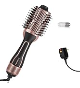 PRITECH 1000W 4 in 1 Hair Dryer Blow Dryer Brush in One,Dual Voltage Hair Dryer and Styler Volumi...
