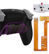eXtremeRate Textured Black Programmable Real Metal Buttons (RMB) Version RISE4 Remap Kit for PS5 ...