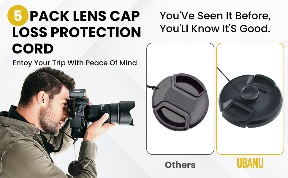 Camera Lens Cap Keeper Lens Cap Holder Prevent Lens Cap Lost For Dslr Slr Camera