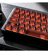 Womier Jelly Keycaps, Ceramic Keycaps Style Clear PC Custom Keycaps Set | Laser Carving Side Prin...