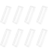 MOROBOR Clear PU Self-Adhesive Pulls, 8 Pcs Recessed Finger Pull Multipurpose Square Handles Auxi...