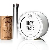 50g White Brow Paste, White Mapping String and Eyebrow Brush Kit by Ink Permanent [Large 50g Cont...