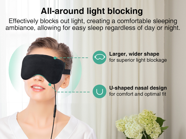 Heated eye mask