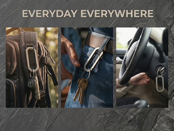 Titanium Carabiner Keychain