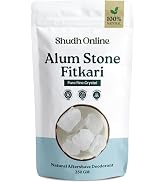 Alum Stone for Face (3.5 oz - 0.2 lb) Piedra de Alumbre para Lavado Intimo - Natural Fitkari Ston...