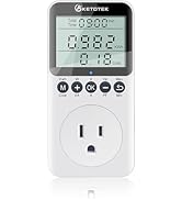 KETOTEK Watt Meter Power Meter Plug Electricity Usage Monitor for Home, Energy Monitor with LCD D...