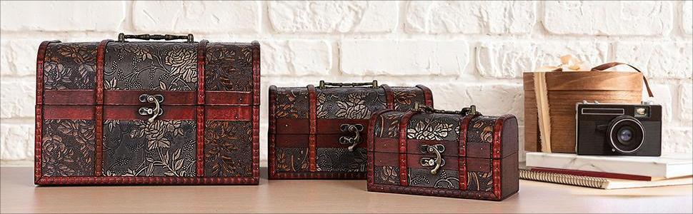 treasure chest treasure box pirate decor box keepsake boxes decorative box wood box