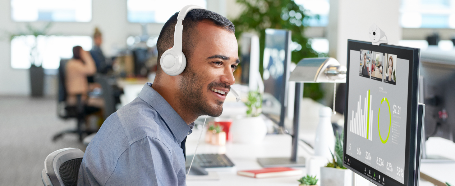 h390 headset white