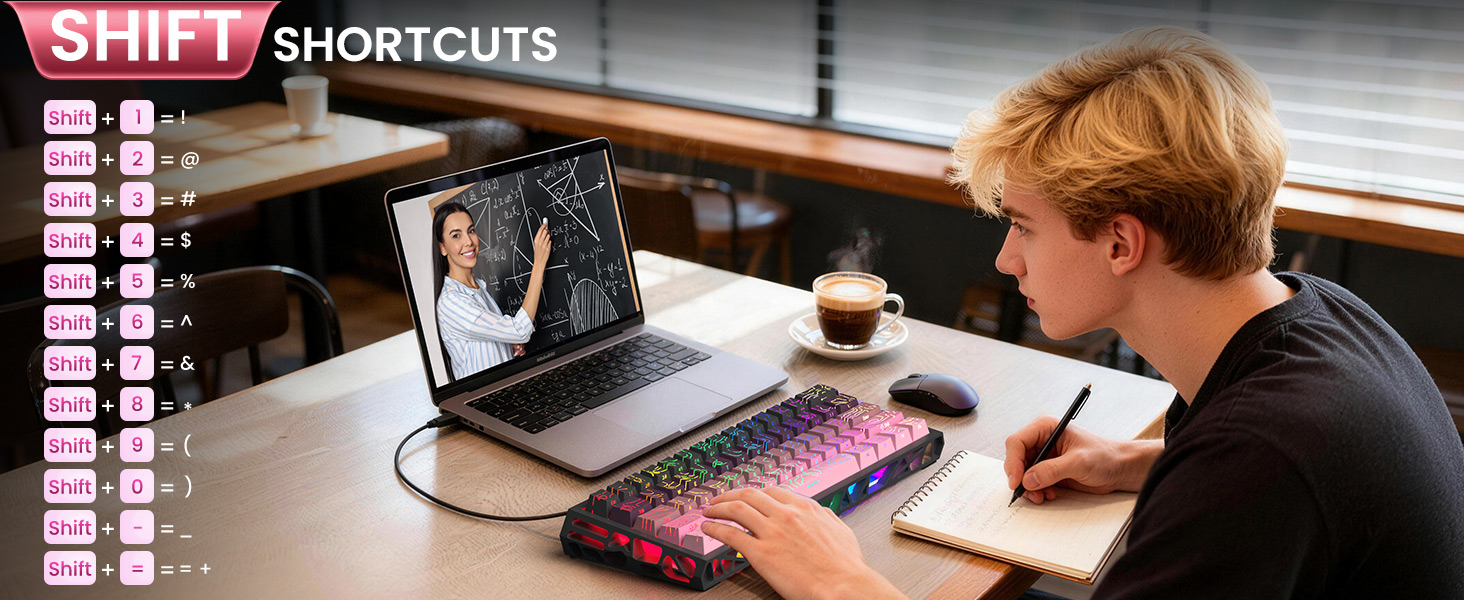 mechanical gaming keyboard wireless backlit keyboard hot swappable highground teclado gamer
