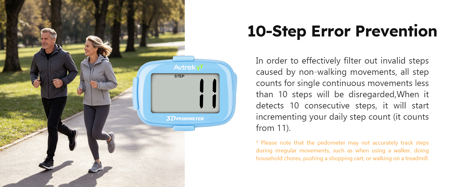 Step counting rules of pedometer