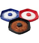 Flying Leaves 3-in-1 Professional Cocktail Rim Set with Lemon Juice Sponge, Color Coded Pentagona...