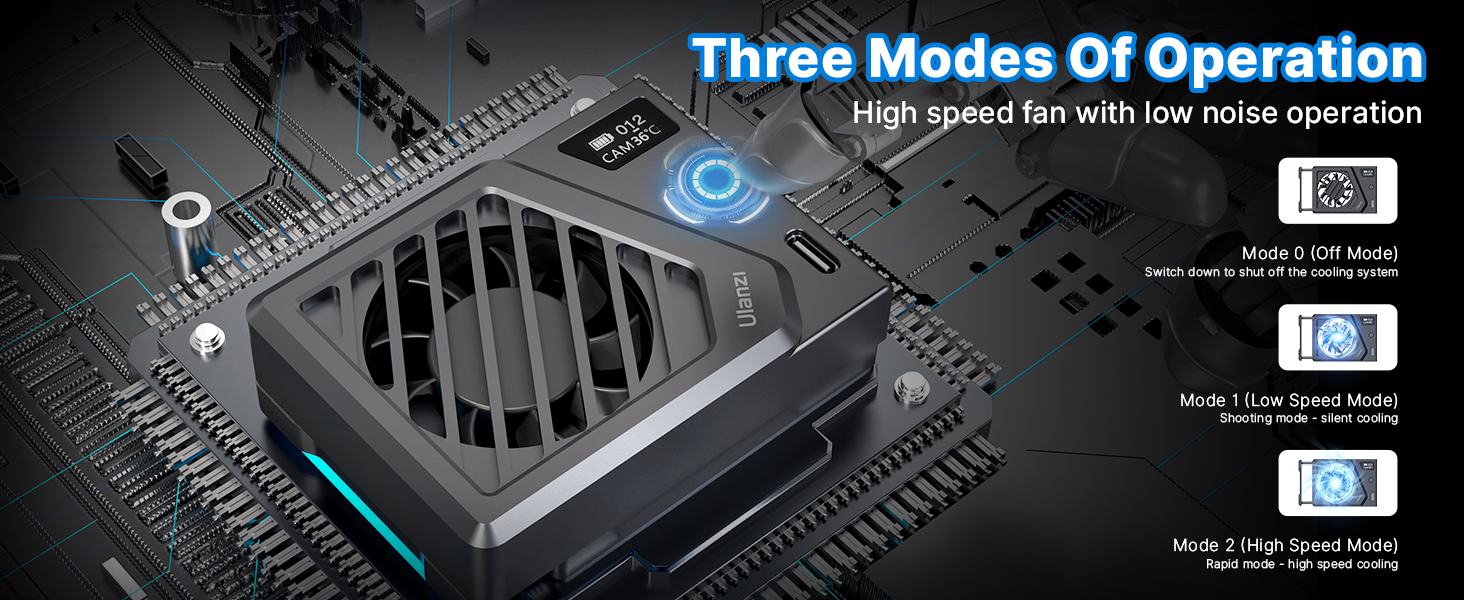 camera cooling fan