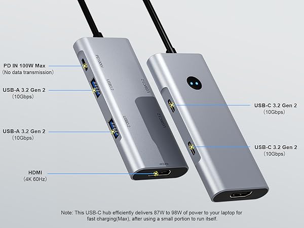 usbc hub usb c hub with power delivery