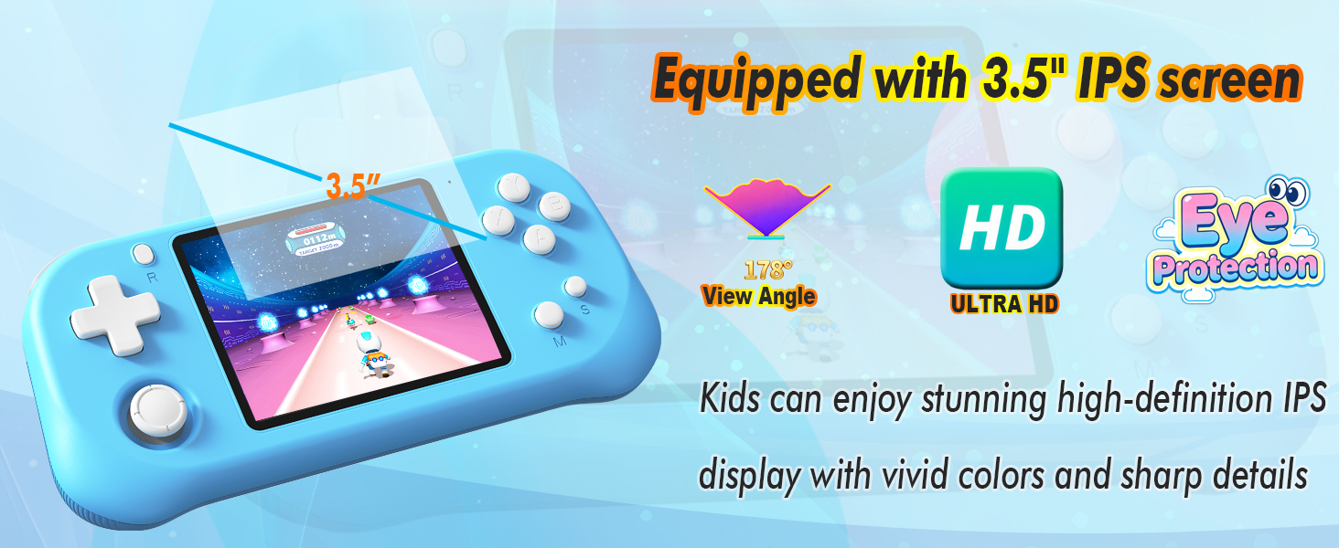 retro handheld game console for kids