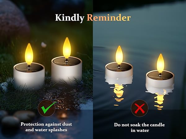 outdoor waterproof led lights tea lights 1.5 inch
